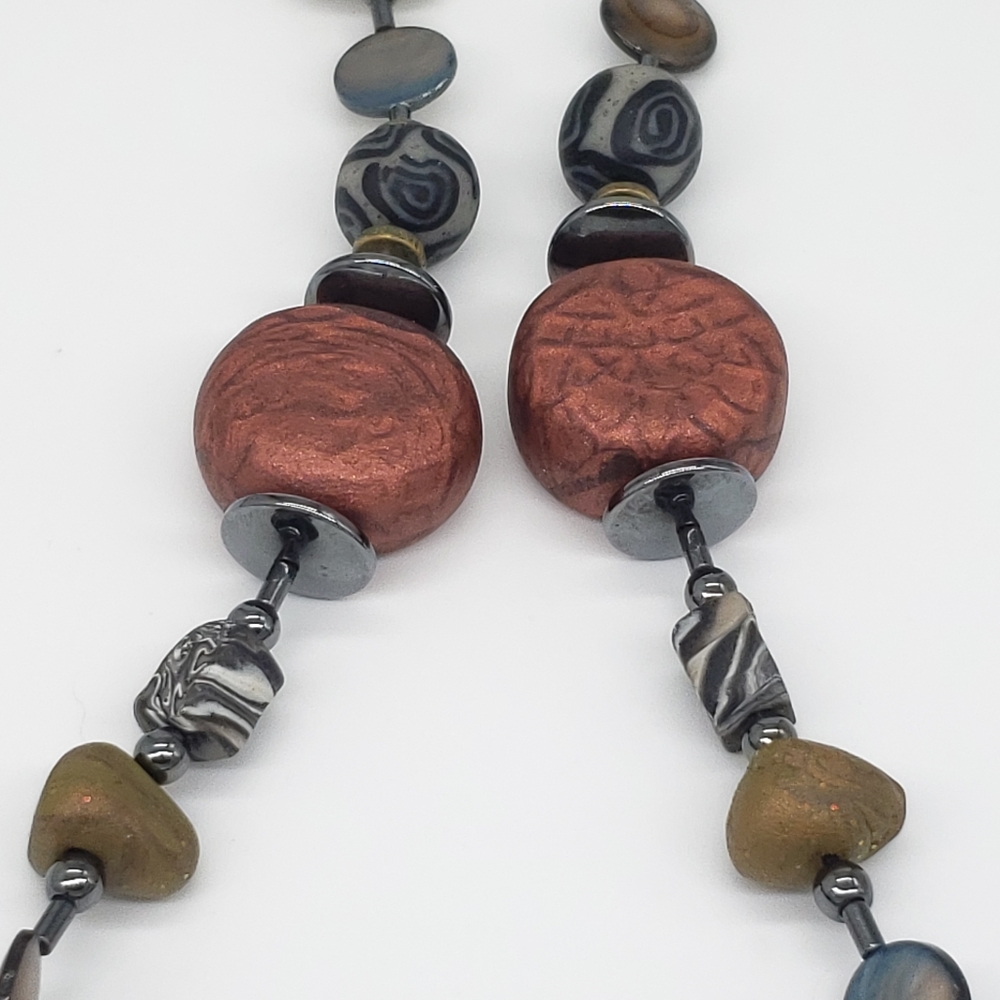 Handmade Polymer Bead Necklace - Picture 9 of 11